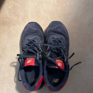 New Balance 574 men’s sneakers Sz 12  navy/red